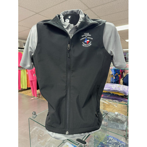 TDCJ Black Port Authority® VEST Core Soft Shell. J325