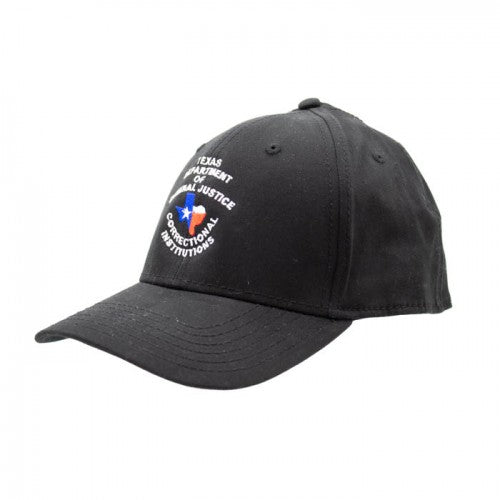 TDCJ Cap C Velcro Cap in Black