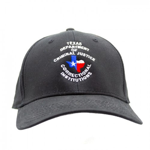 TDCJ Cap C Velcro Cap in Black