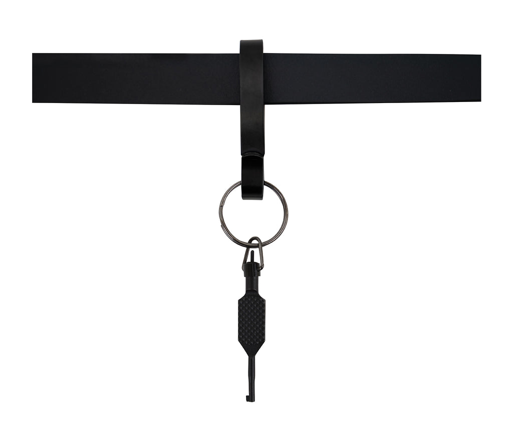 1843 Rothco Steel Belt Key Clip - Black