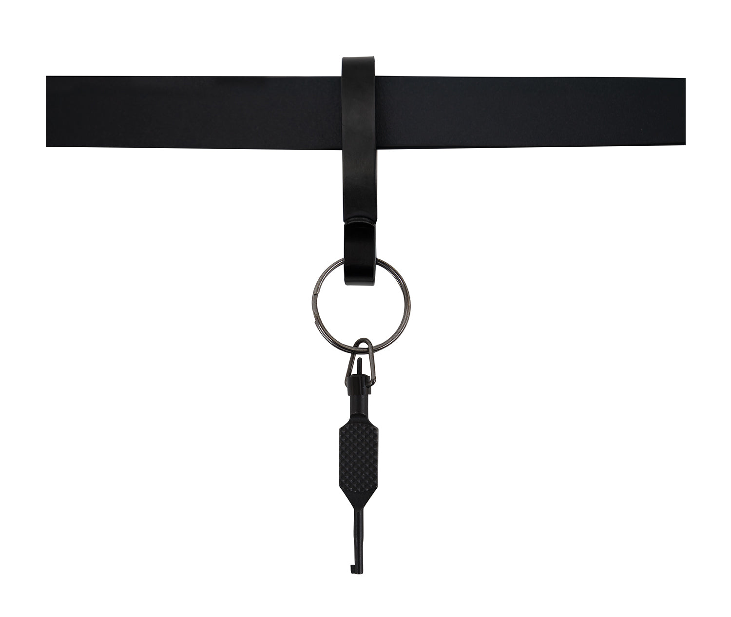 1843 Rothco Steel Belt Key Clip - Black