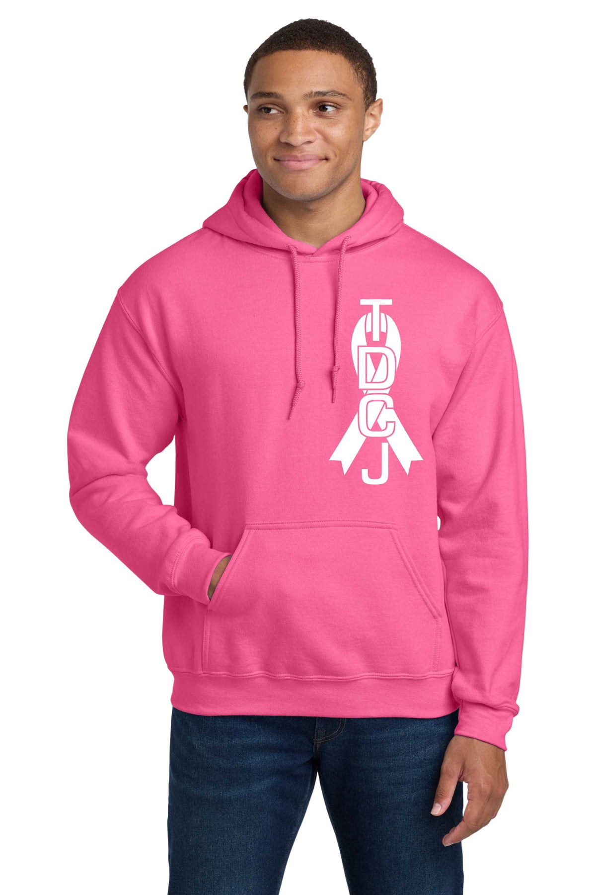 LIMITED EDITION - TDCJ Breast Cancer Awareness Gildan Heavy Blend™ Hooded Sweatshirt