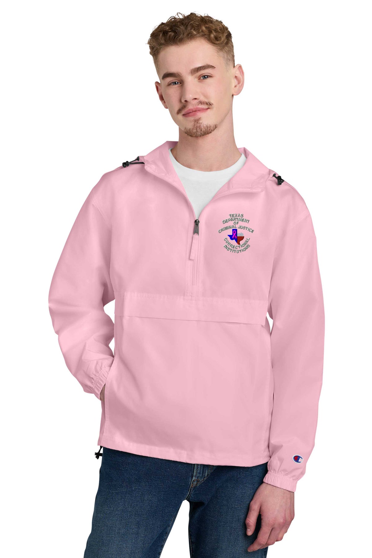 LIMITED EDITION - TDCJ Breast Cancer Awareness Champion® Packable Anorak Jacket