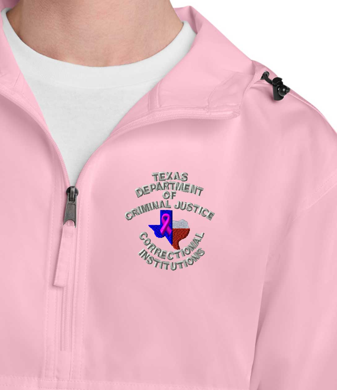 LIMITED EDITION - TDCJ Breast Cancer Awareness Champion® Packable Anorak Jacket