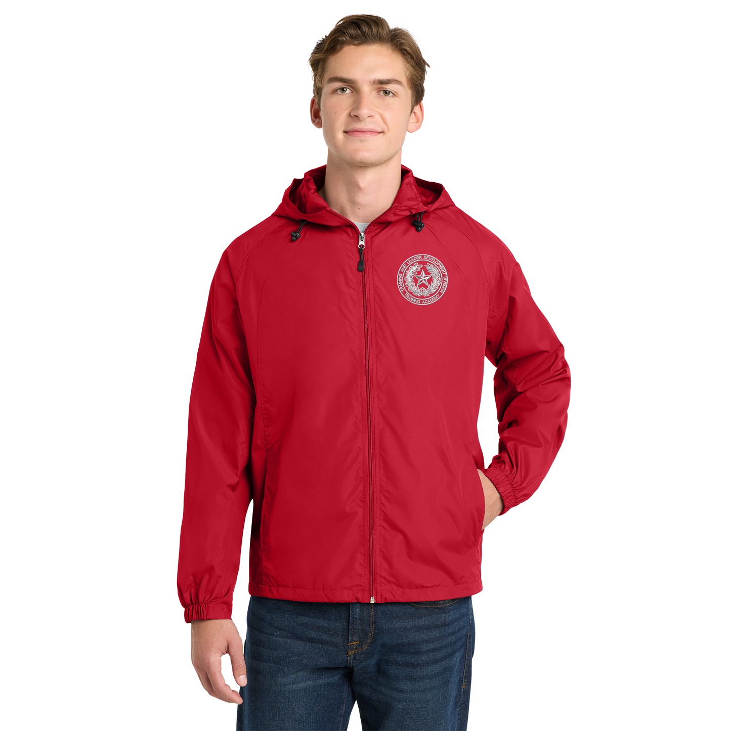 TDCJ Trainer JST73 Hooded Wind Breaker Front Model