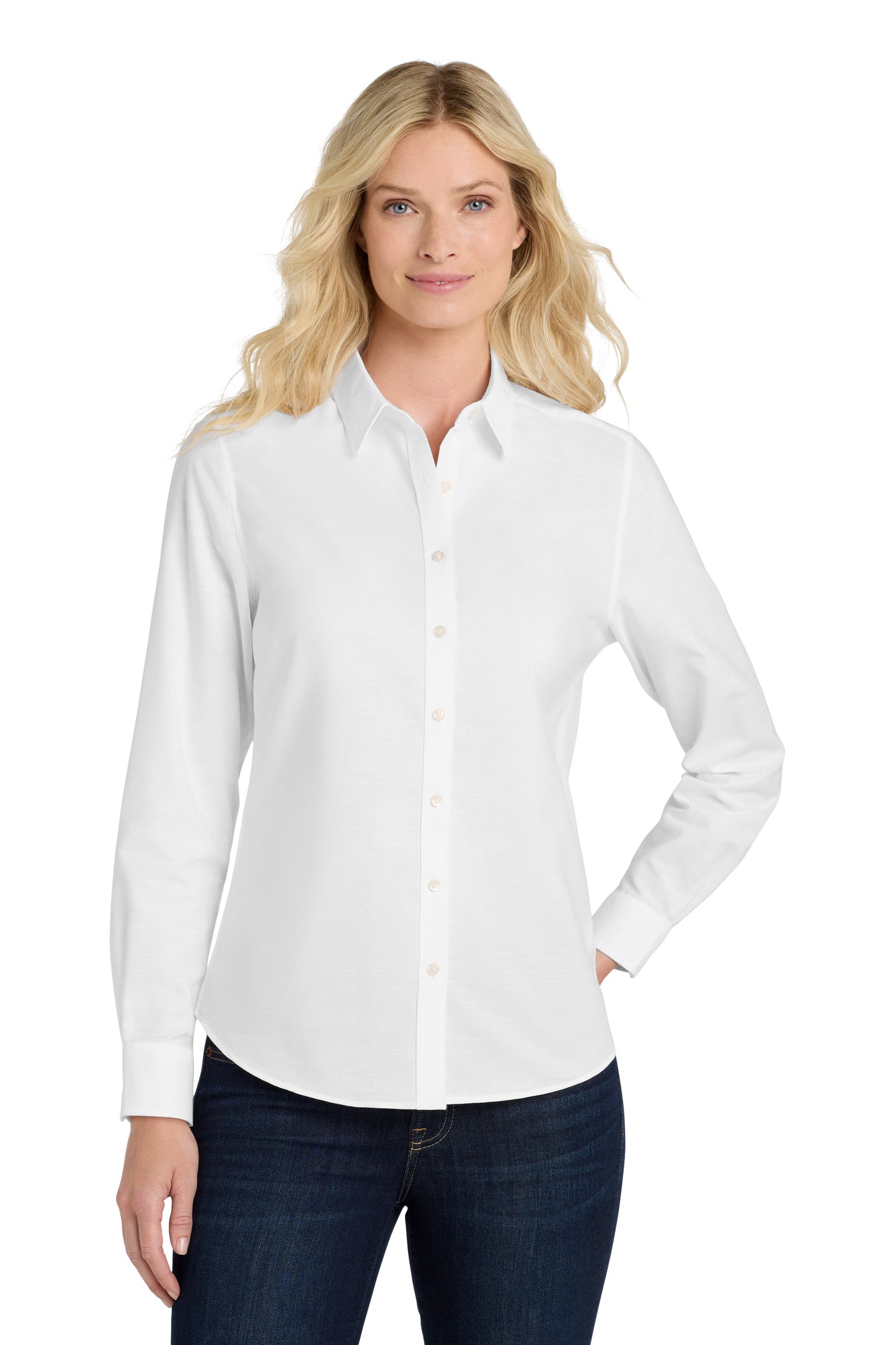 TDCJ Port Authority® Women's SuperPro™ Oxford Shirt. L658