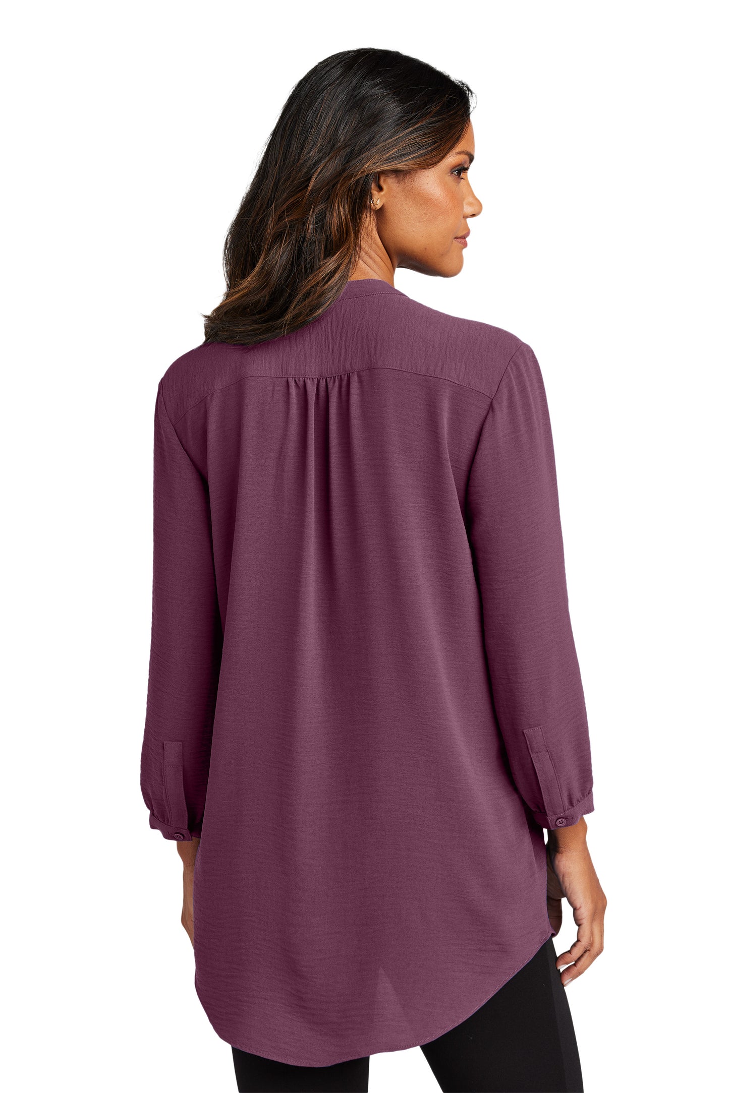 TDCJ Port Authority® Women's 3/4-Sleeve Textured Crepe Tunic LW713