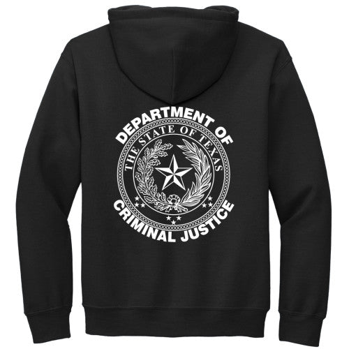 TDCJ Gildan® - DryBlend® Pullover Hooded Sweatshirt With Front/Back Logo