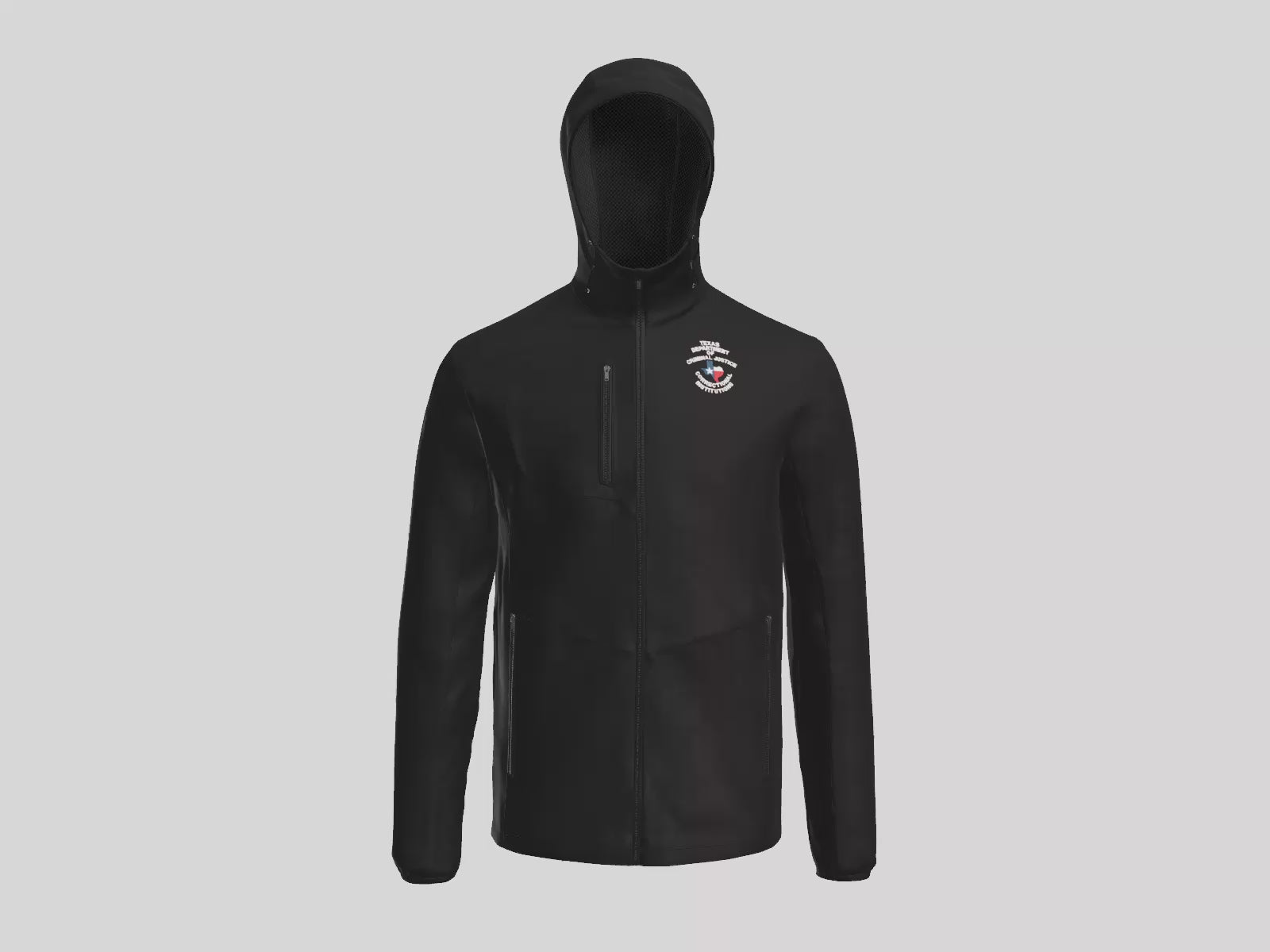 J719 TDCJ Active Hooded Soft Shell Jacket
